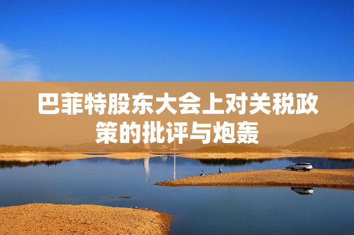 巴菲特股东大会上对关税政策的批评与炮轰
