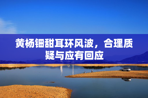 黄杨钿甜耳环风波，合理质疑与应有回应