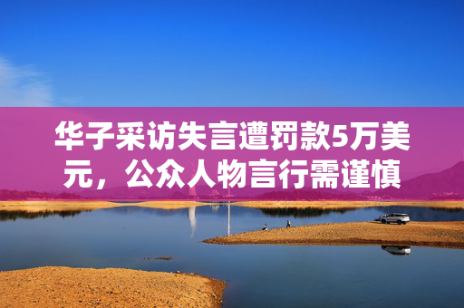 华子采访失言遭罚款5万美元，公众人物言行需谨慎