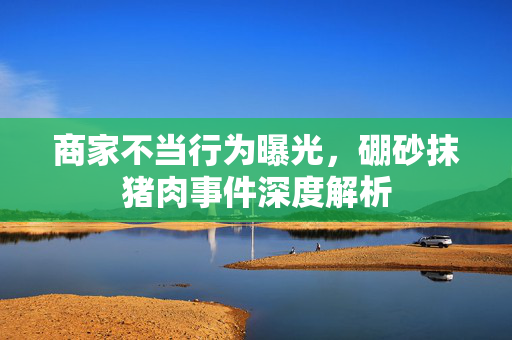 商家不当行为曝光，硼砂抹猪肉事件深度解析