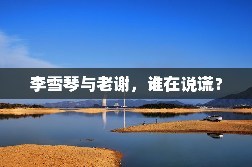 李雪琴与老谢，谁在说谎？