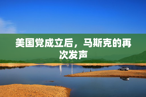 美国党成立后，马斯克的再次发声