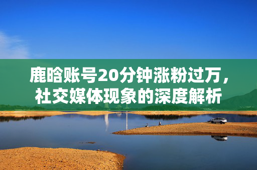 鹿晗账号20分钟涨粉过万，社交媒体现象的深度解析
