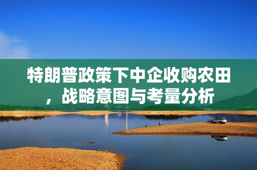 特朗普政策下中企收购农田，战略意图与考量分析