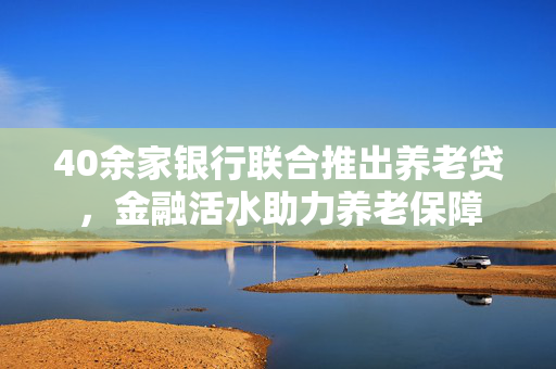 40余家银行联合推出养老贷，金融活水助力养老保障