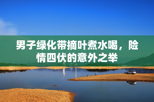 男子绿化带摘叶煮水喝，险情四伏的意外之举