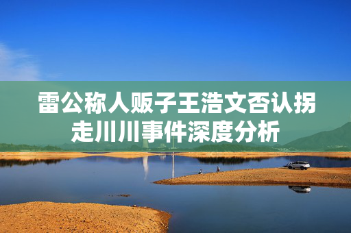雷公称人贩子王浩文否认拐走川川事件深度分析