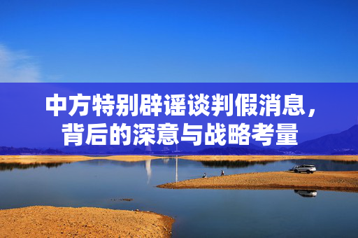 中方特别辟谣谈判假消息，背后的深意与战略考量