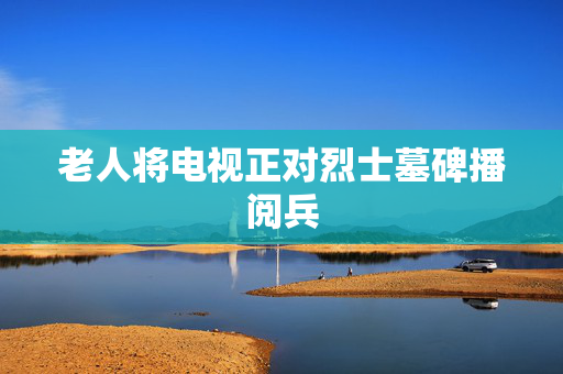 老人将电视正对烈士墓碑播阅兵