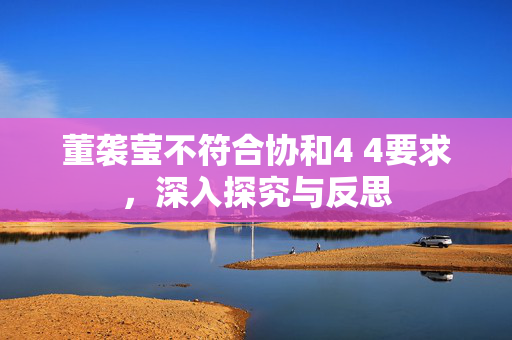 董袭莹不符合协和4 4要求，深入探究与反思