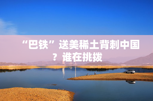 “巴铁”送美稀土背刺中国？谁在挑拨