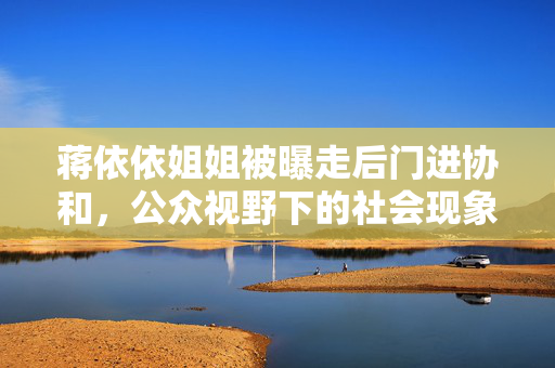 蒋依依姐姐被曝走后门进协和，公众视野下的社会现象与思考